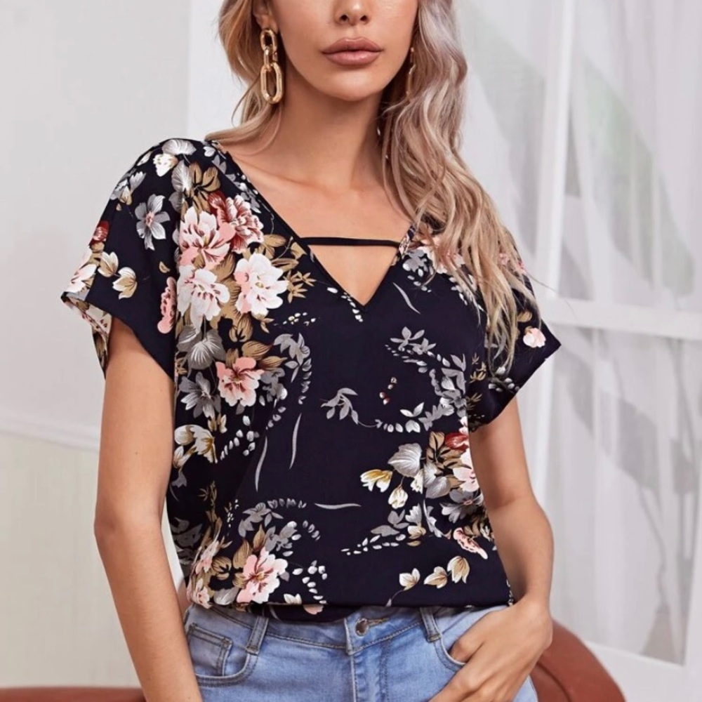 SHEIN Top con estampado floral